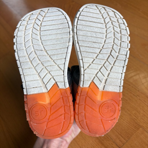 Stride Rite 360 Vinnie boys light-up sandals dark grey orange Toddler Size 8M - Picture 6 of 11